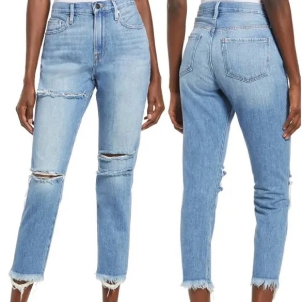 (B32) Frame Le Beau Olivio Slash‎ Jeans, Size 27